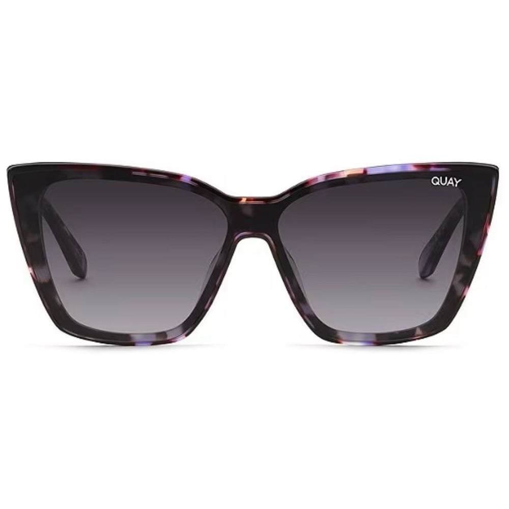 QUAY Confidential Sunglasses Purple Tortoise Frame Grey Gradient Lens NWT