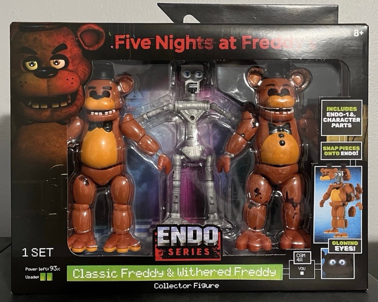 Five Nights at Freddy's Endo Series Classic & Withered Freddy 6" Figures NEW