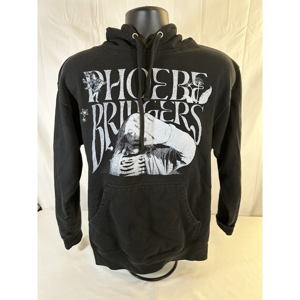 Phoebe Bridgers Hoodie Sweatshirt Medium Black Pullover Concert Band Skeleton