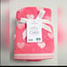 CARO KIDS Reversible Valentine's Set of Nine Towels With Hearts - 100% Cotton