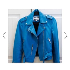 Leather Jacket Walter Baker Jacket Bright Blue