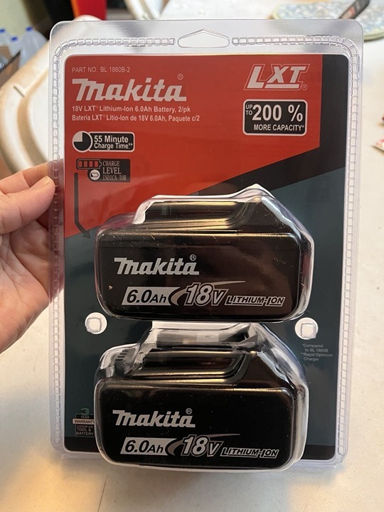 Genuine FOR MakitA Brand BL1860B-2 18V Batteries 6.0 AH LED 18 Volt 2PCS