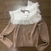 Zara pater pan tan and brown blogger sweater