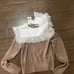 Zara pater pan tan and brown blogger sweater