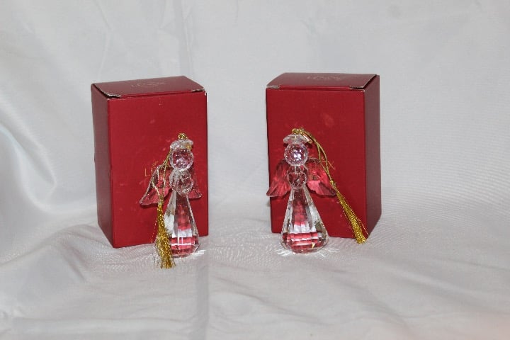 Lenox Optic Angel Christmas Ornament. Set of 2