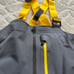 AETHER Stealth Snow Bib graphic grey with yellow accents L