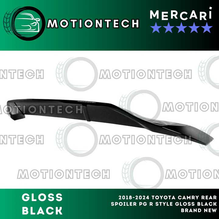 2018-2024 Toyota Camry Rear Spoiler PG R Style Gloss Black Brand New