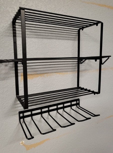 Power Tool Organizer, 4 Layers Heavy Duty Drill Holder Wall Mount, Metal