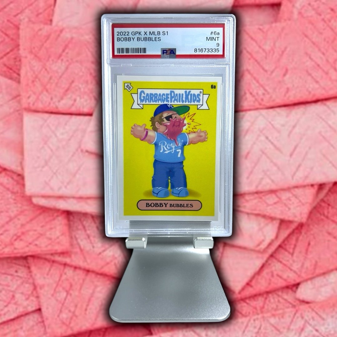 ROOKIE 2022 GPK Bobby Witt Jr. Card RC Bobby Bubbles KC Royals MLB #6a PSA 9