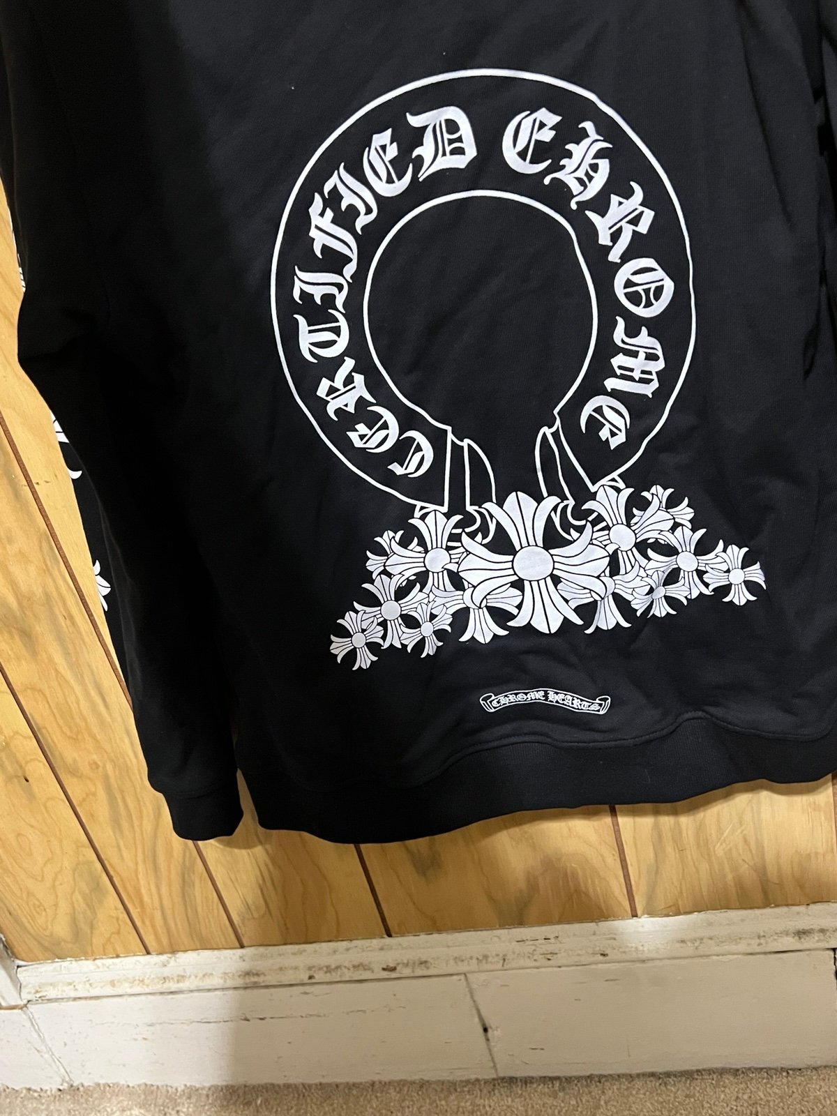 Chrome Hearts hoodie black and white large
