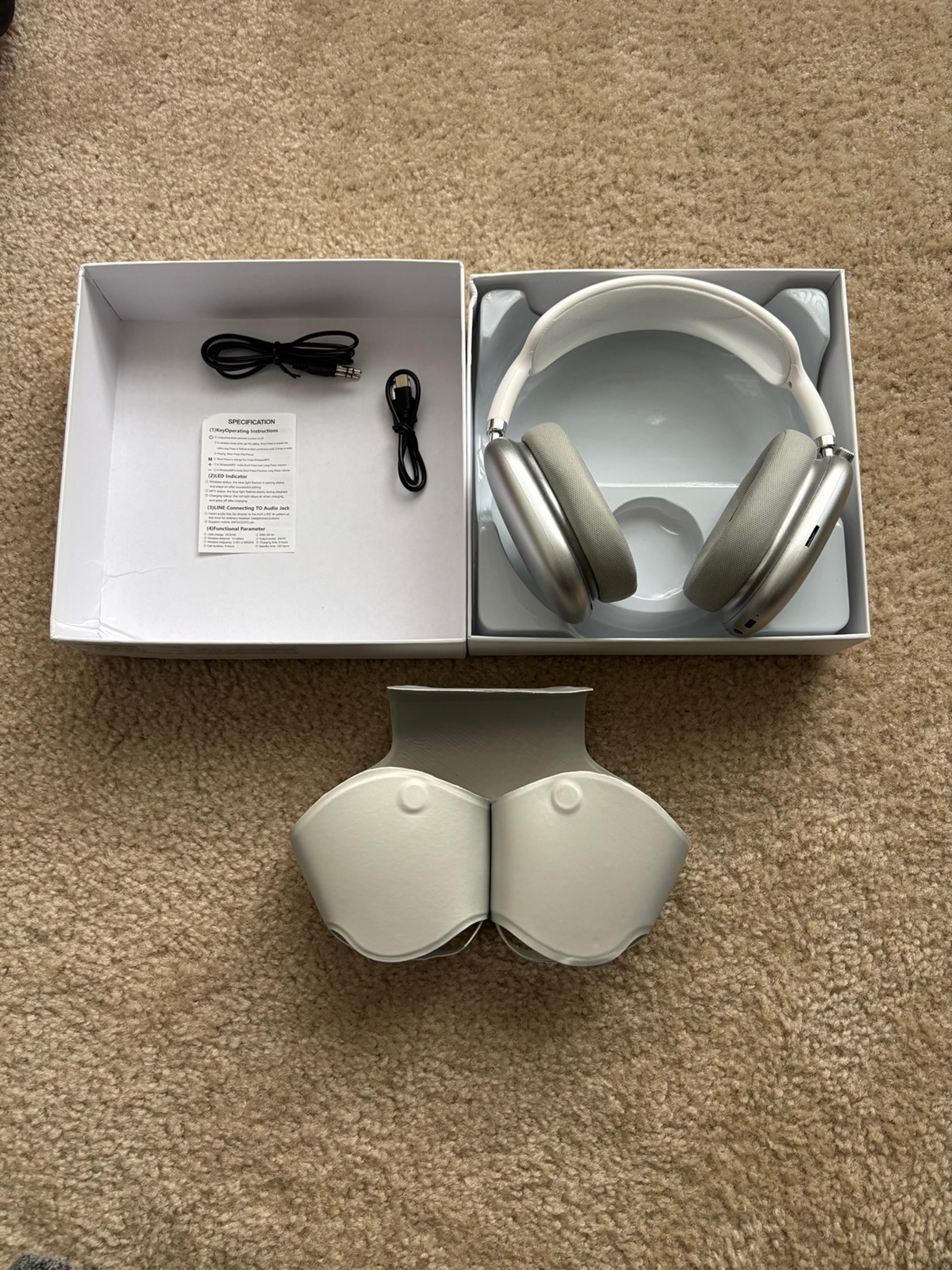 Headphones Max- Pro Air Headset- (Silver)