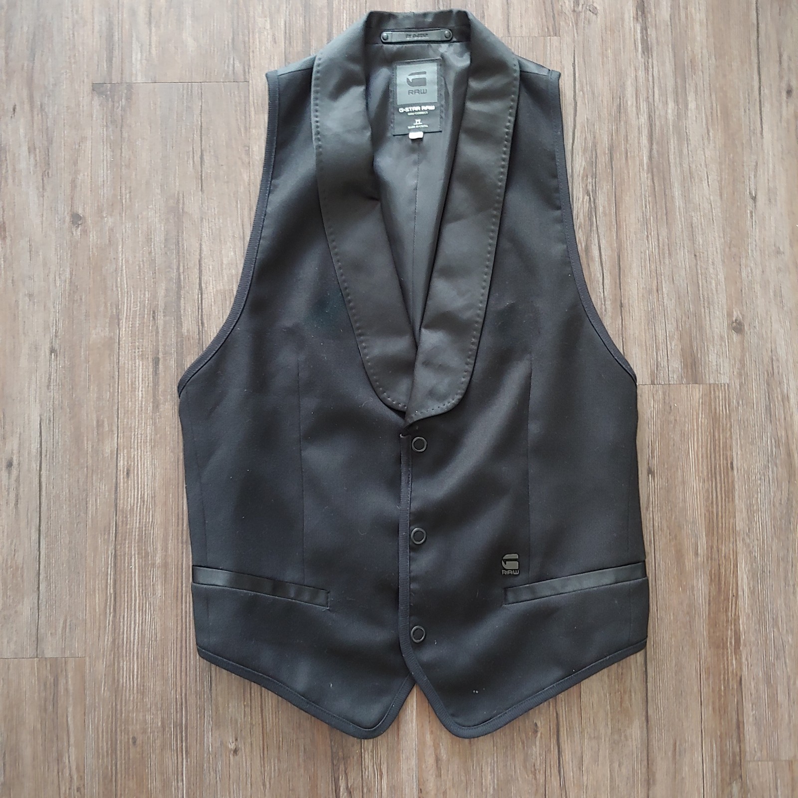 G Star Raw Raw Connect Men's Vest Sz M Black