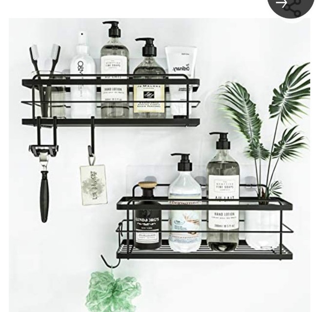 2 KINCMAX Shower Caddy Basket Shelves