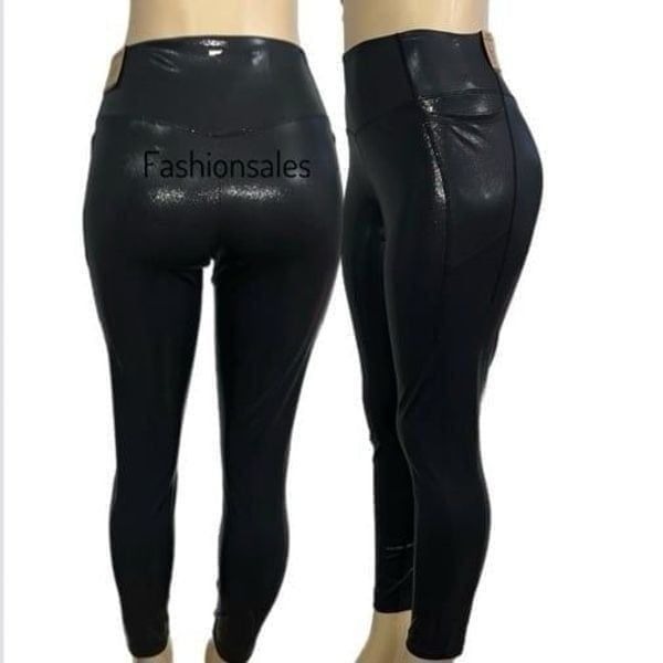 Victorias Secret Pink Active Ultimate High Waist Full Length Shine V Leggings