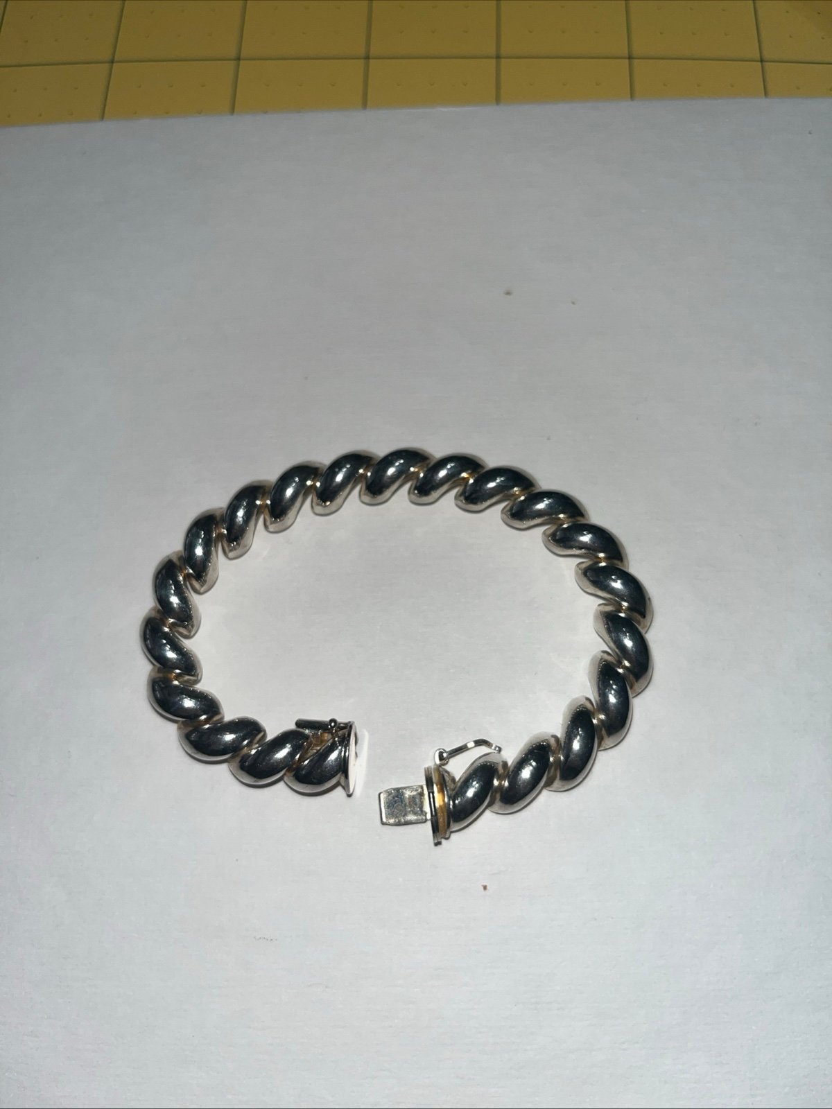 7.25 inch Sterling Silver Italian San Marco Bracelet 23 grams