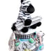 Zebra Diaper Cake, Safari Diaper Cake