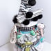 Zebra Diaper Cake, Safari Diaper Cake
