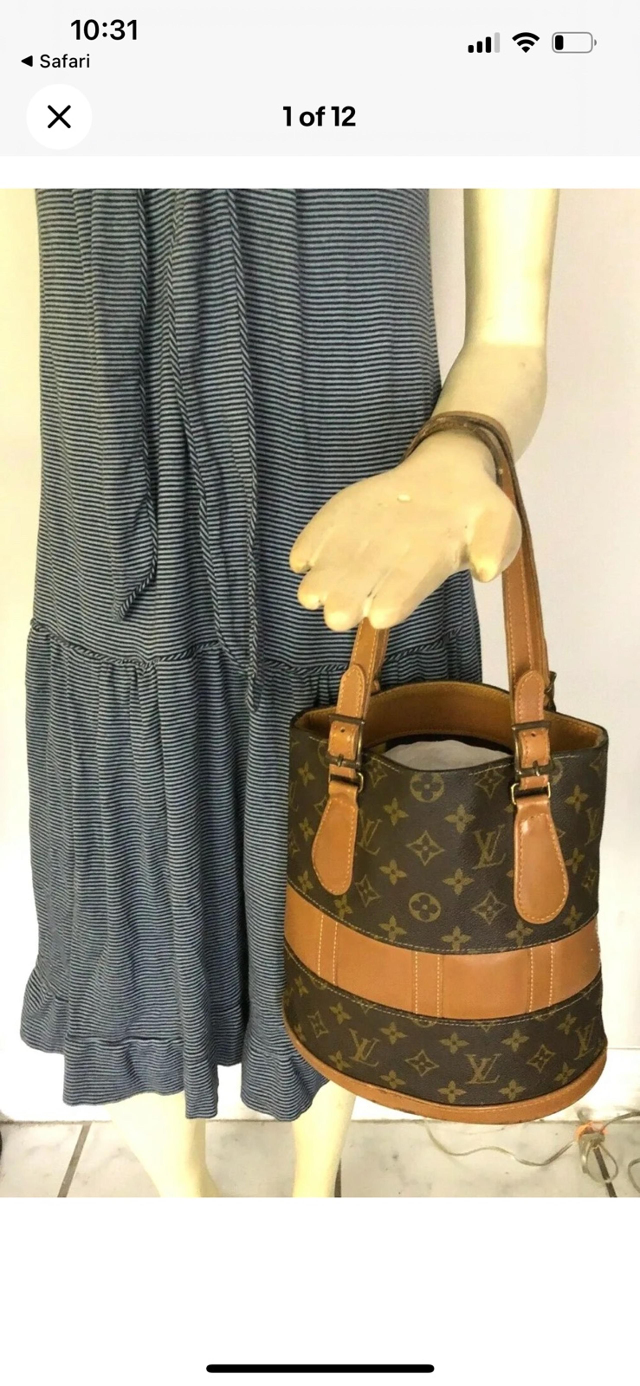 Vintage Louis Vuitton French Co. Bucket Bag
