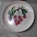 Set Of 8 Rare Antique MCM Cockcroft Hand Painted Cherry Pottery Salad Plates OBO