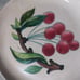 Set Of 8 Rare Antique MCM Cockcroft Hand Painted Cherry Pottery Salad Plates OBO