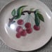 Set Of 8 Rare Antique MCM Cockcroft Hand Painted Cherry Pottery Salad Plates OBO