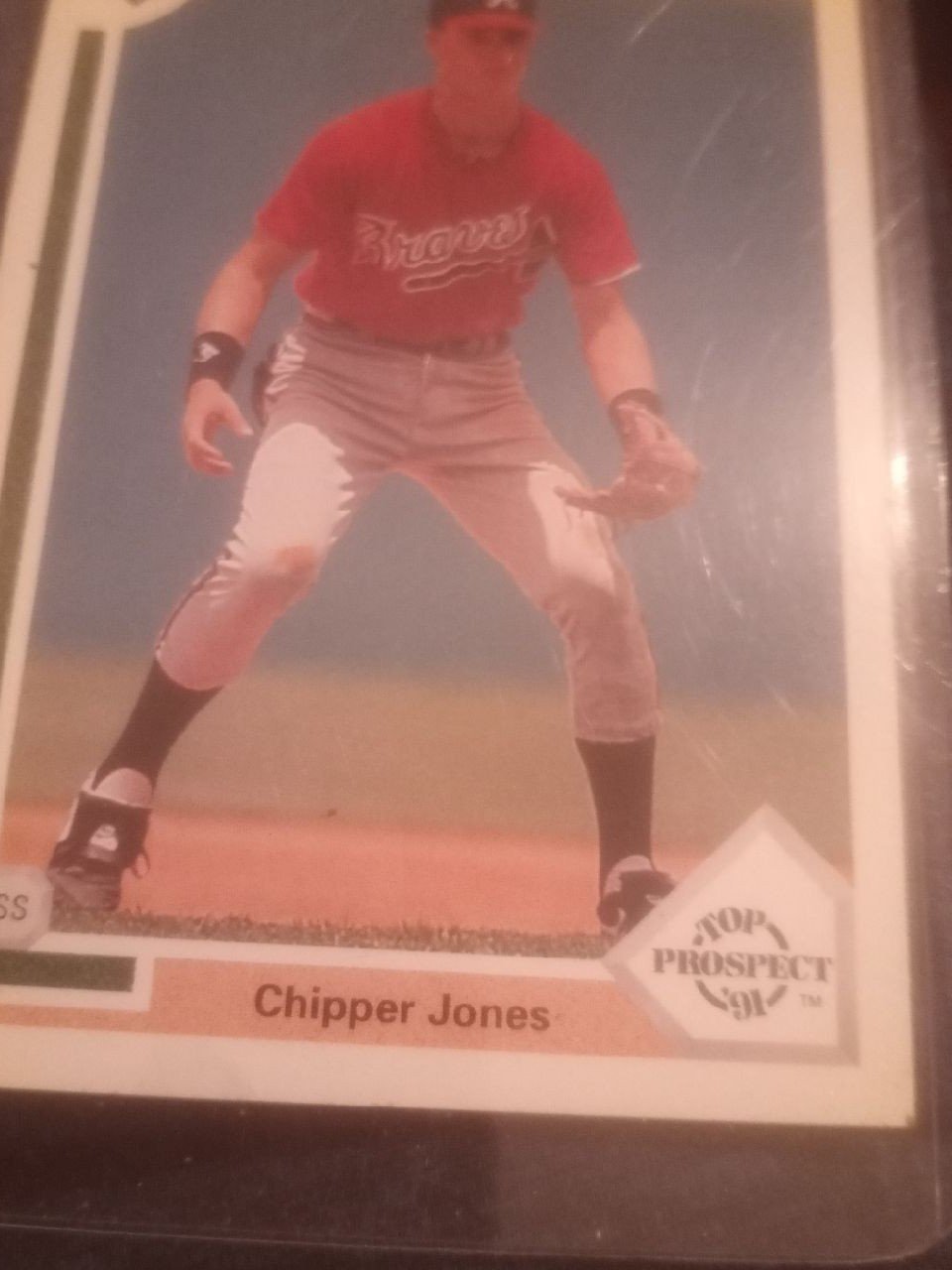 Chipper Jones rookie card Upper Deck