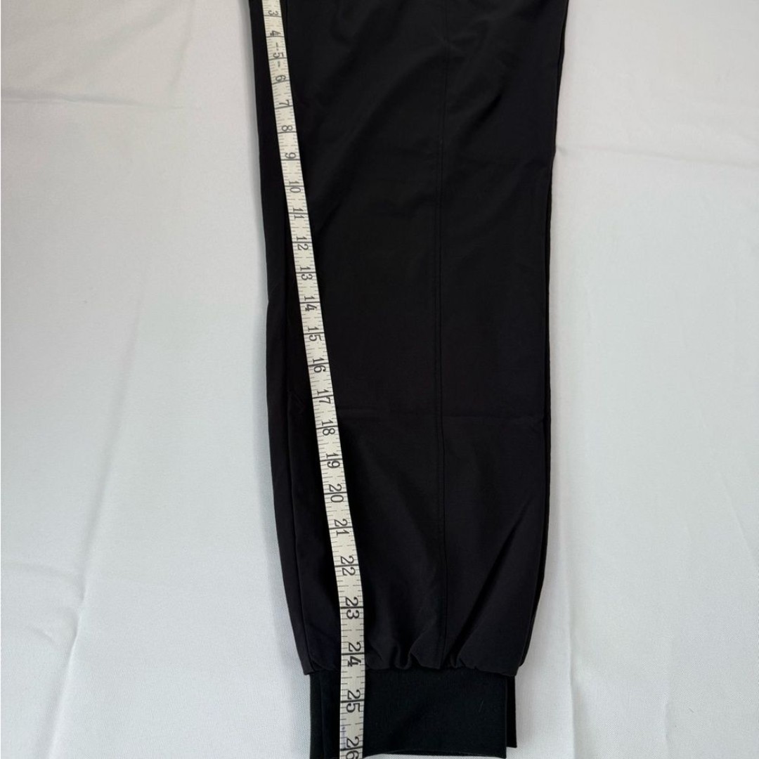 Lucy Black Track Pants with Elastic Waistband
