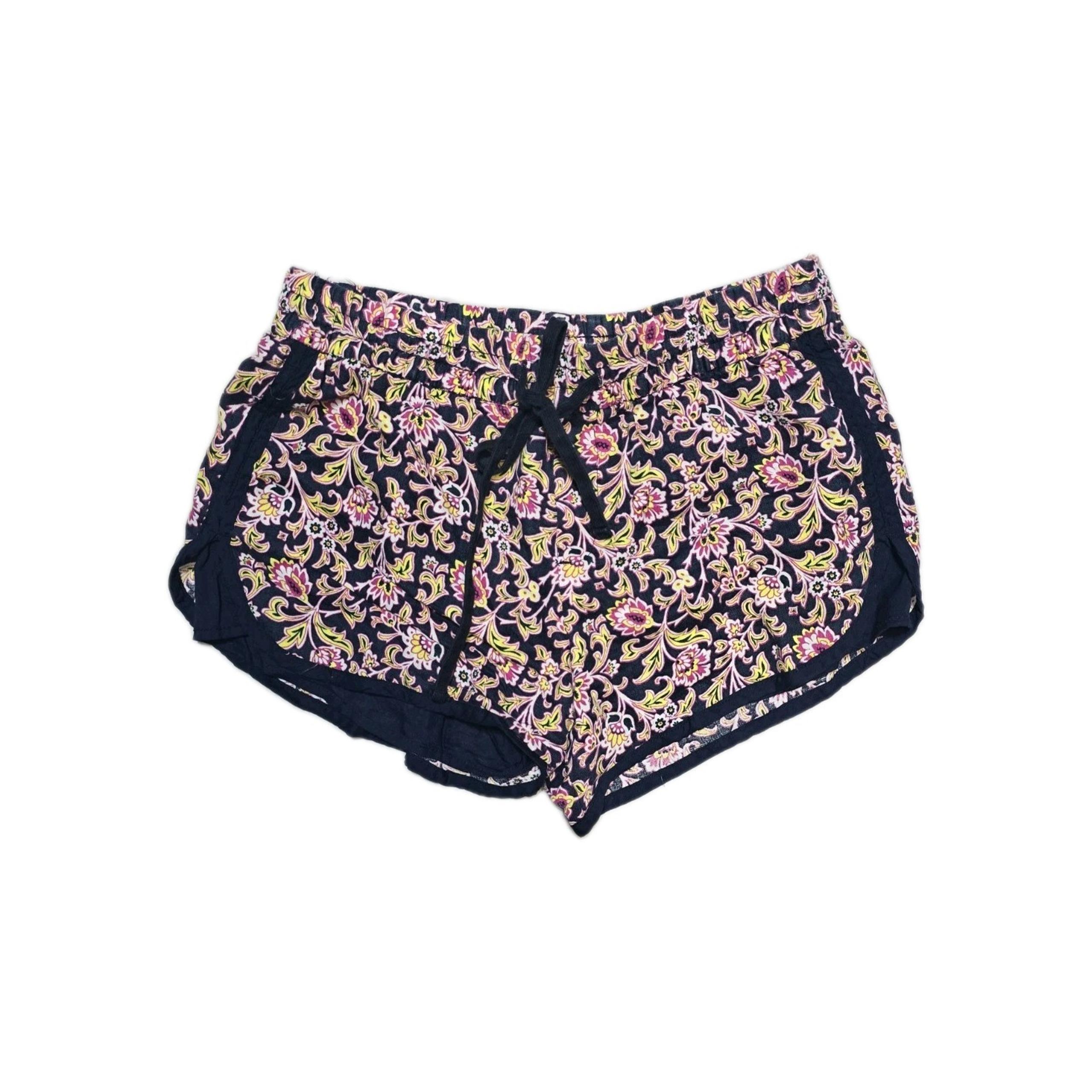 Gap Women's Athletic Linen Floral Shorts XS Drawstrings Lined