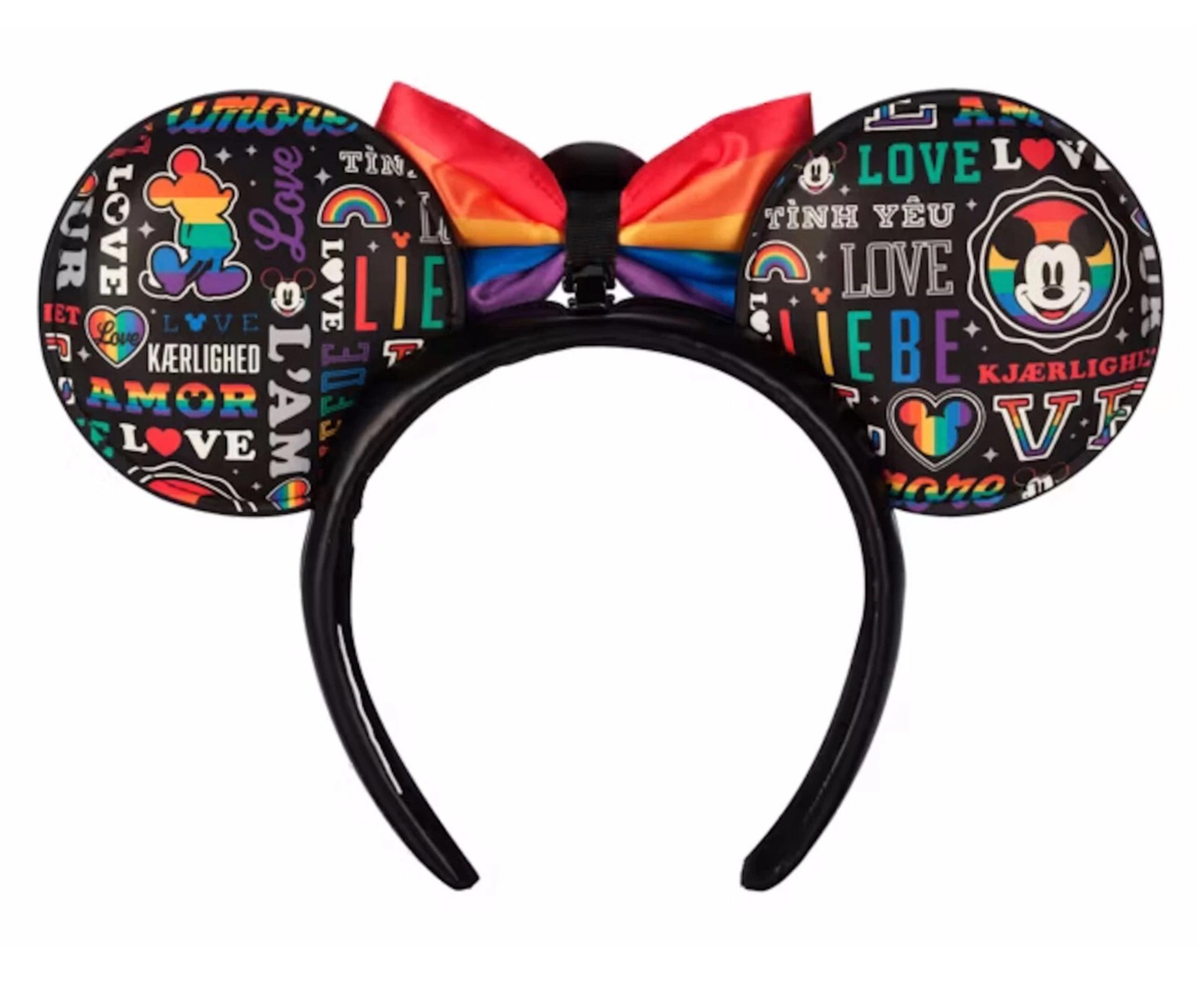 Disney Parks Ear Headband Mickey Rainbow Pride 2023