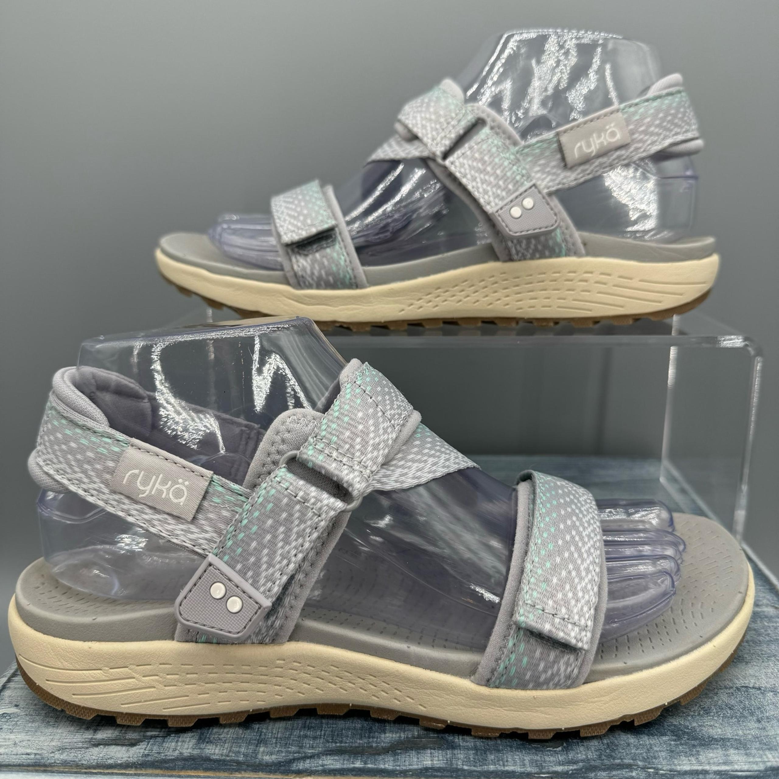 Ryka Women’s Kona Trek Hiking Sandals Gray Size 7.5
