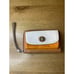 Coach Park Color block Leather Zip Wallet Wristlet Tan
