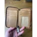 Coach Park Color block Leather Zip Wallet Wristlet Tan