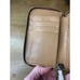 Coach Park Color block Leather Zip Wallet Wristlet Tan