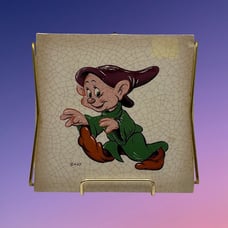 Walt Disney Productions Dopey Ceramic Tile (Made in Germany)