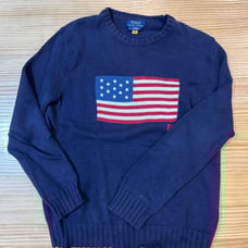 POLO RALPH LAUREN Flag Cotton Knit Sweater