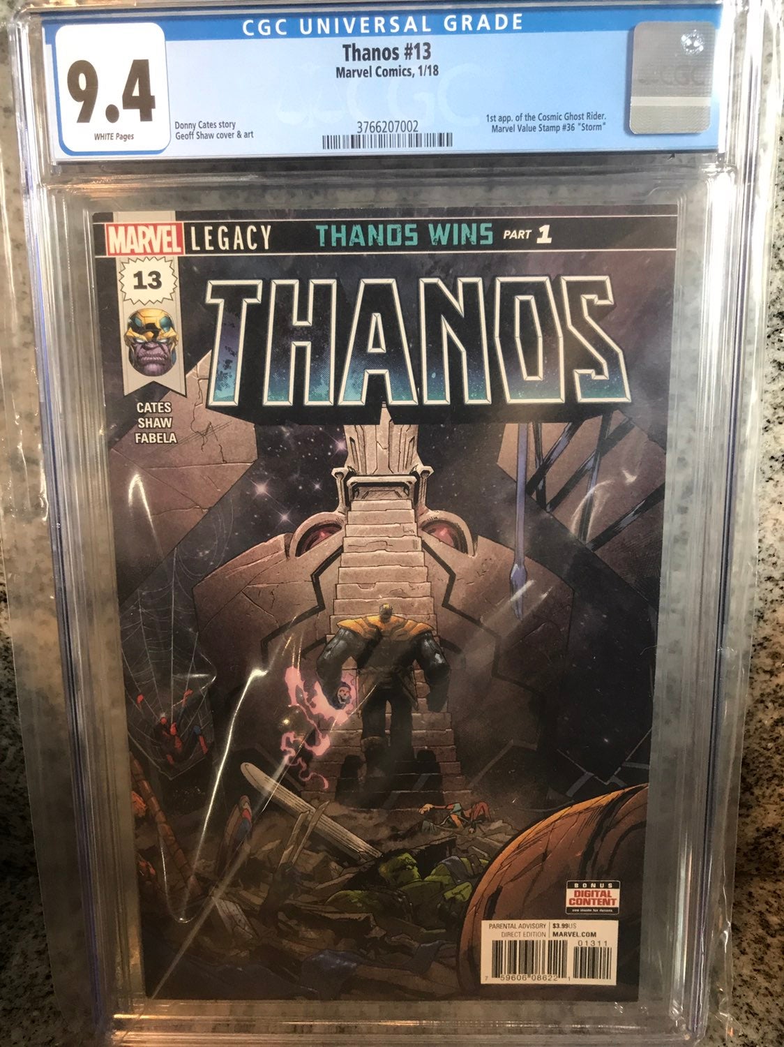 Thanos 13 CGC 9.4 1st Cosmic Ghost Rider
