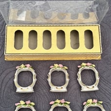 Vintage 1940’s Dresden Floral Napkin Rings