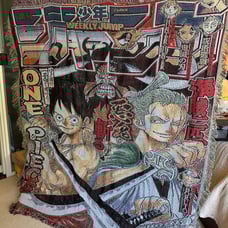 One piece woven anime tapestry