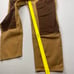 Empyre Relax Double Knee Pants Wise Leg Canvas Brown Tan 32x29 Y2K Skater Baggy