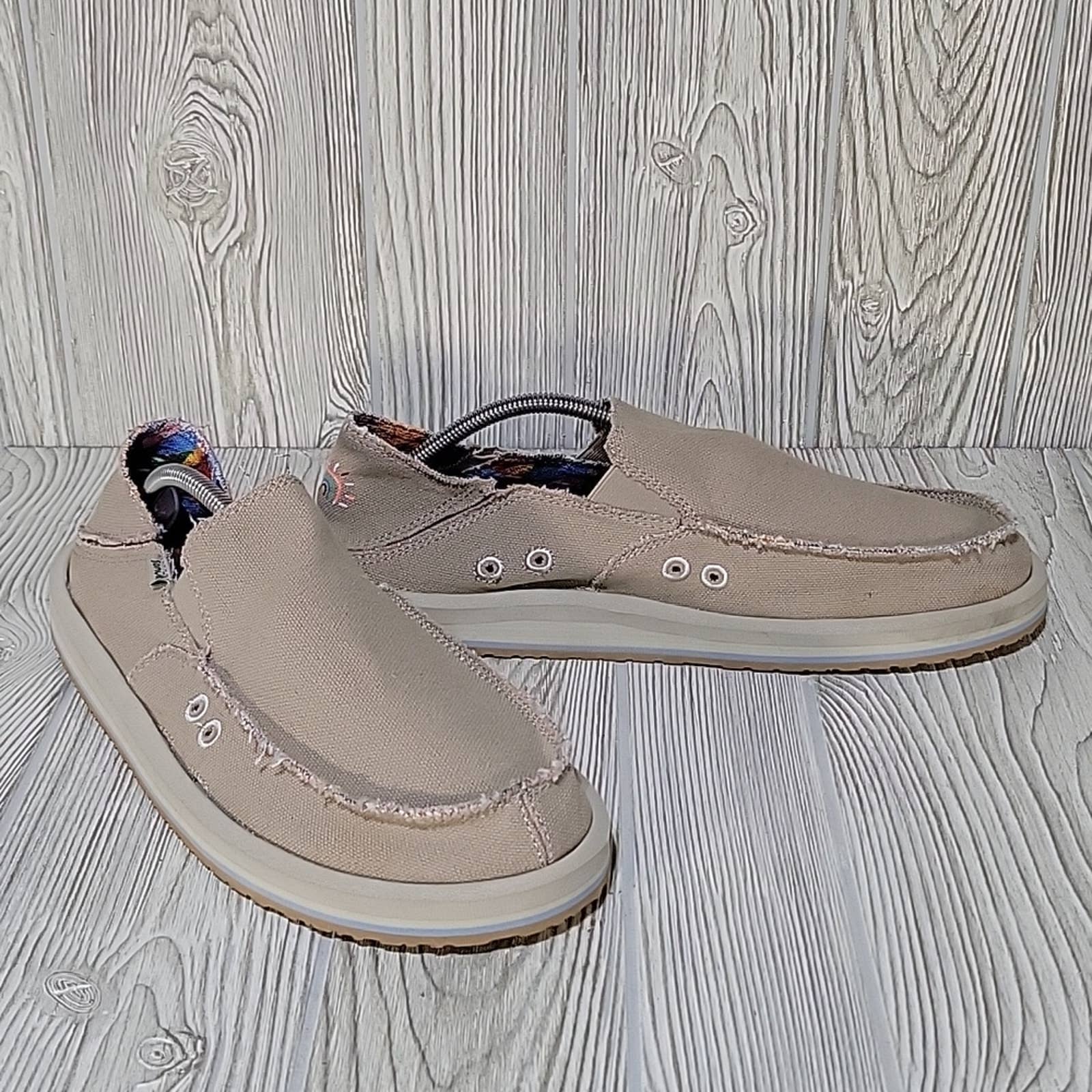 Sanuk Men's Pridewalk Surfer PPF Slip On Shoes, Loafers, Size 12, New