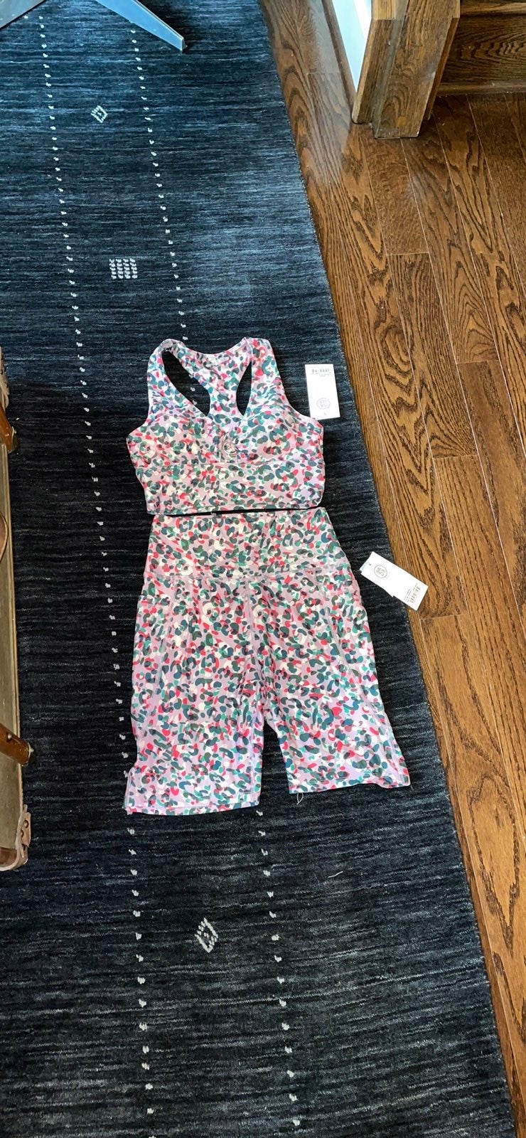 Sage collective bike shorts and bra set