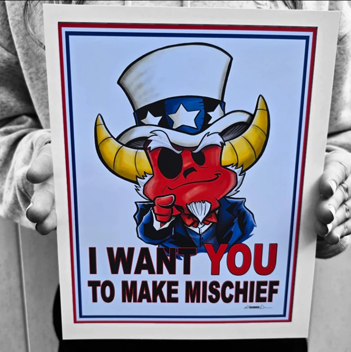 Mischief Toys Uncle Gastley Locoduck Print Poster LE 176