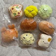 Nikkori-no Pure Cafe Plush Toys - Bread Plush Toys (Set of 8)