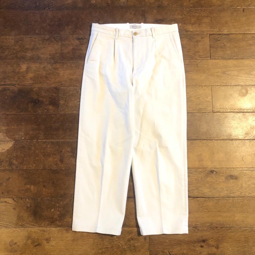 Steven Alan Baggy Tapered Stretch Chino Pants L Hem Up