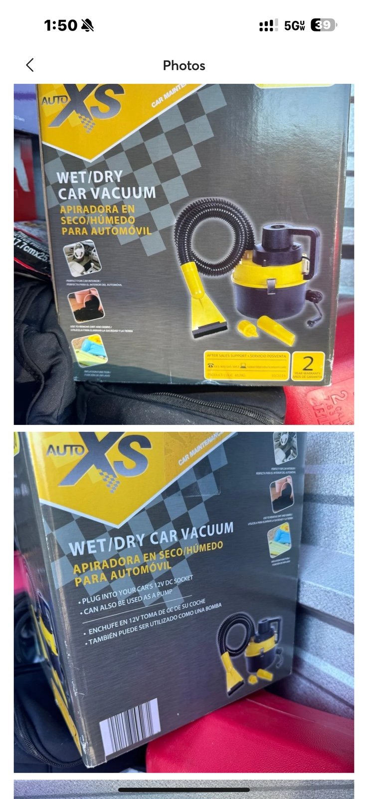 Wet/Dry Vacuum Cleaner (Portable)