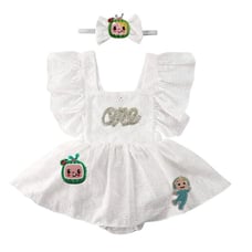 9-12 Cocomelon Dress First Birthday Coco melon Dress