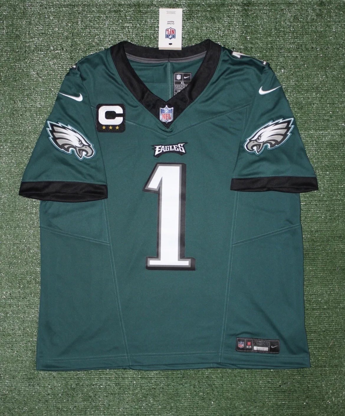 Authentic Jalen Hurts Philadelphia Eagles Green Nike F.U.S.E. Limited Jersey XL