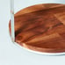 Hearth & Hand Magnolia 2-Tier Wood & Metal Serving Stand Brown/Silver New in Box