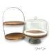 Hearth & Hand Magnolia 2-Tier Wood & Metal Serving Stand Brown/Silver New in Box