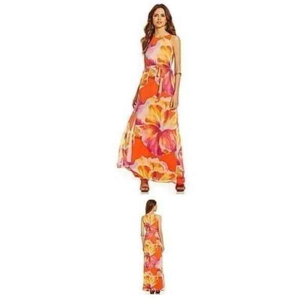 Gianni Bini Kenya Dress, Multicolor Floral, Sleeveless, NWOT, XS